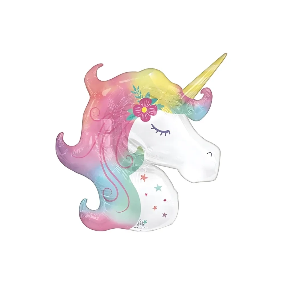 Palloncino Unicorno Incantato super shape 33" (83cm) in mylar, 1pz.