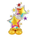 Palloncino Stelle colorate Cluster airloonz 59" (149cm) in mylar, 1pz.