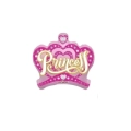Palloncino Principessa Corona standard shape 18" (45cm) in mylar, 1pz.