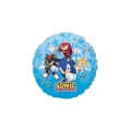 Palloncino Sonic and Friends tondo standard shape 18" (45cm) in mylar, 1pz.