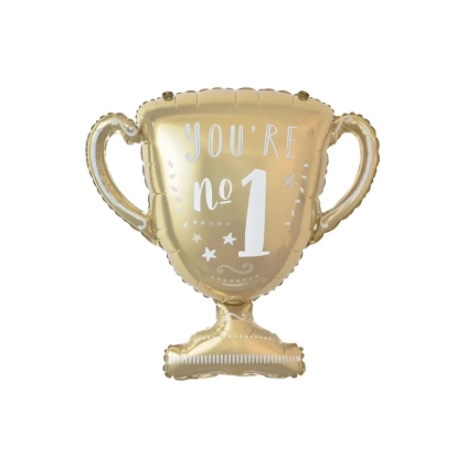 Palloncino Trofeo coppa super shape 31" (78cm) in mylar, 1pz.