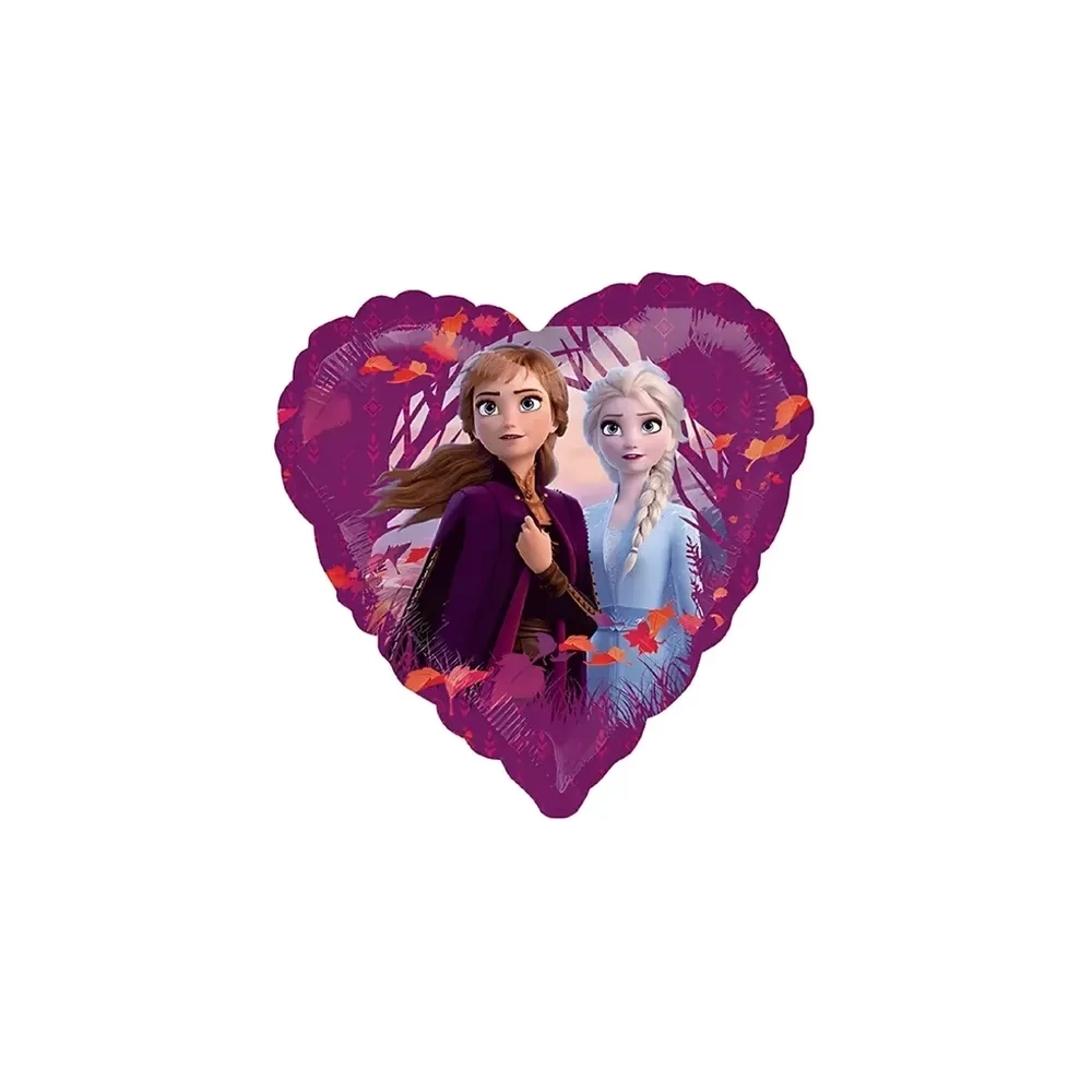 Palloncino Frozen 2 Love Cuore standard shape 18" (45cm) in mylar, 1pz.