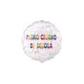 Palloncino Primo Giorno di Scuola Tondo standard shape 18" (45cm) in mylar, 1pz.