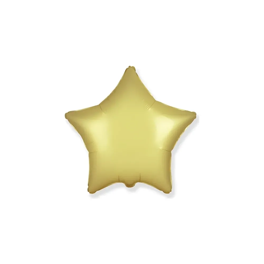 Palloncino Stella Champagne standard shape 18" (45cm) in mylar, 1pz.