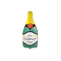 Palloncino Bottiglia Champagne super shape 33" (83cm) in mylar, 1pz.
