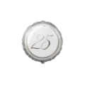 Palloncino 25° Argento standard shape 18" (45cm) in mylar, 1pz.