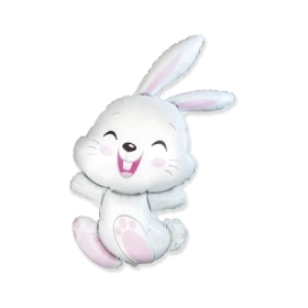 Palloncino Coniglio Allegro mega shape 44" (111cm) in mylar, 1pz.