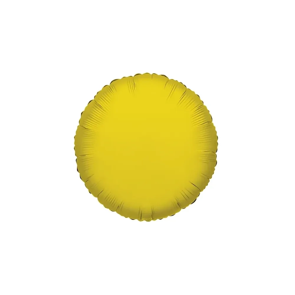 Palloncino Tondo Oro standard shape 18" (45cm) in mylar, 1pz.