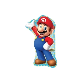 Palloncino Super Mario super shape 33" (83cm) in mylar, 1pz.