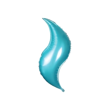 Palloncino Curva Celeste super shape 36" (91cm) in mylar, 1pz.