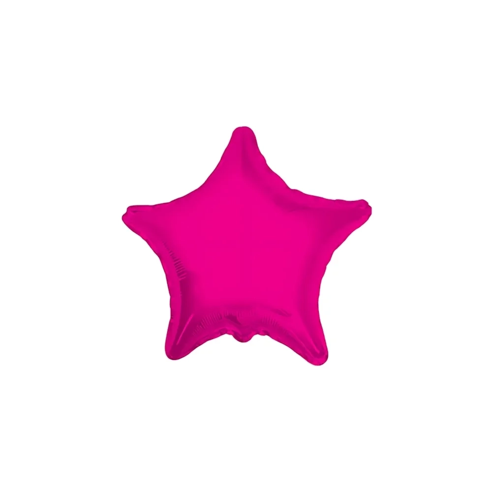 Palloncino Stella Fucsia standard shape 18" (45cm) in mylar, 1pz.