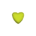 Palloncini Cuore Verde Lime micro shape 4" (10cm) in mylar, 5pz.