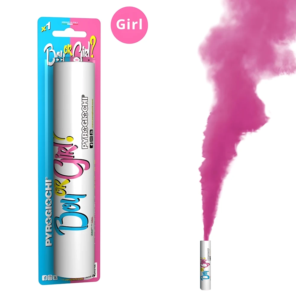Fumogeno Girl rosa categoria F1, 1pz.