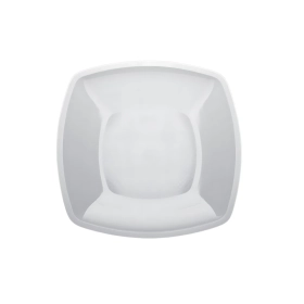 Piatti Bianchi dessert, frutta di forma quadrata 18cm, 12pz.