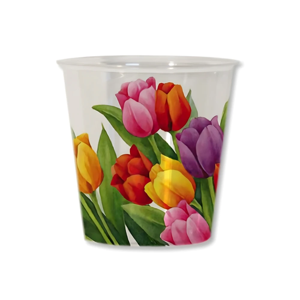 Bicchieri Kristal Tulipani Colorati 300cc, 10pz.