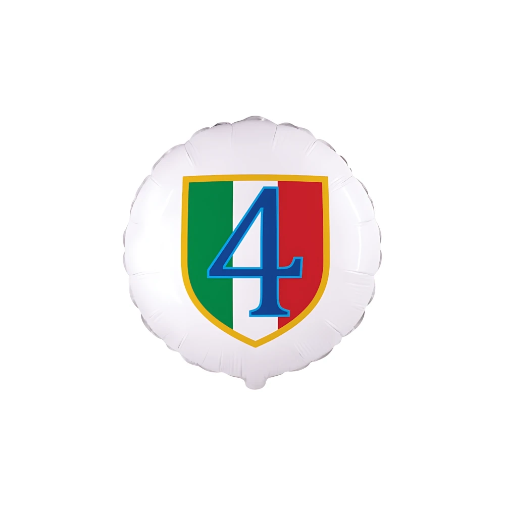 Palloncino Scudetto Napoli Tondo standard shape 18" (45cm) in mylar, 1pz.