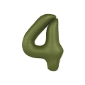 Palloncino Numero 4 Slim Mate Verde Oliva Satinato 37" (86cm), 1pz.