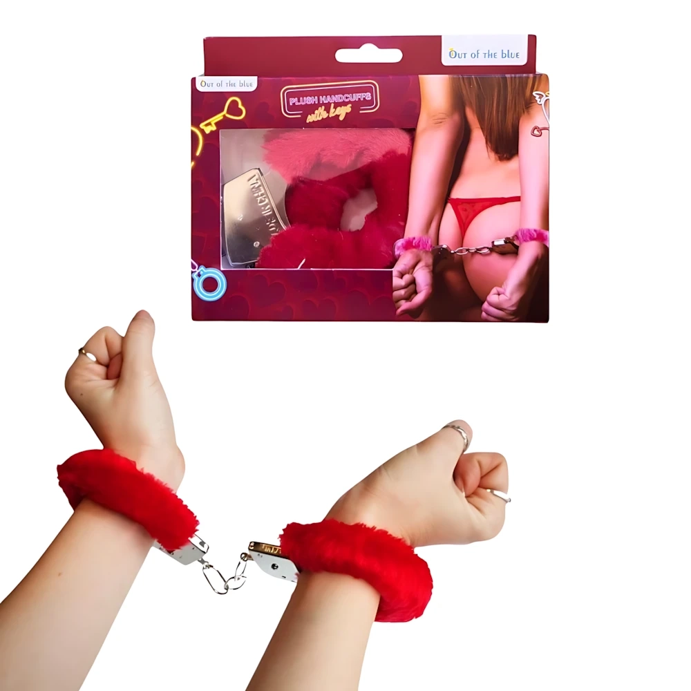 Manette di Peluche Colore Rosso