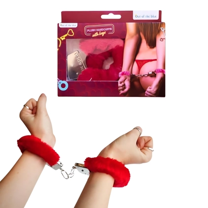 Manette di Peluche Colore Rosso