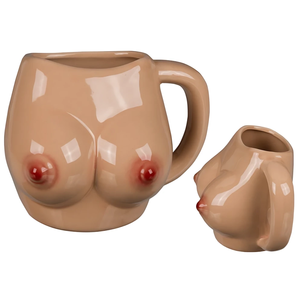 Tazza Seno in Ceramica 10x10cm 430ml, 1pz.