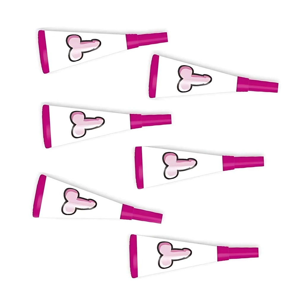 Trombette Sexy Nubilato in carta addio al nubilato, 6pz.