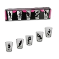 Bicchierini Sexy Ladies, con donne sexy, 5pz.