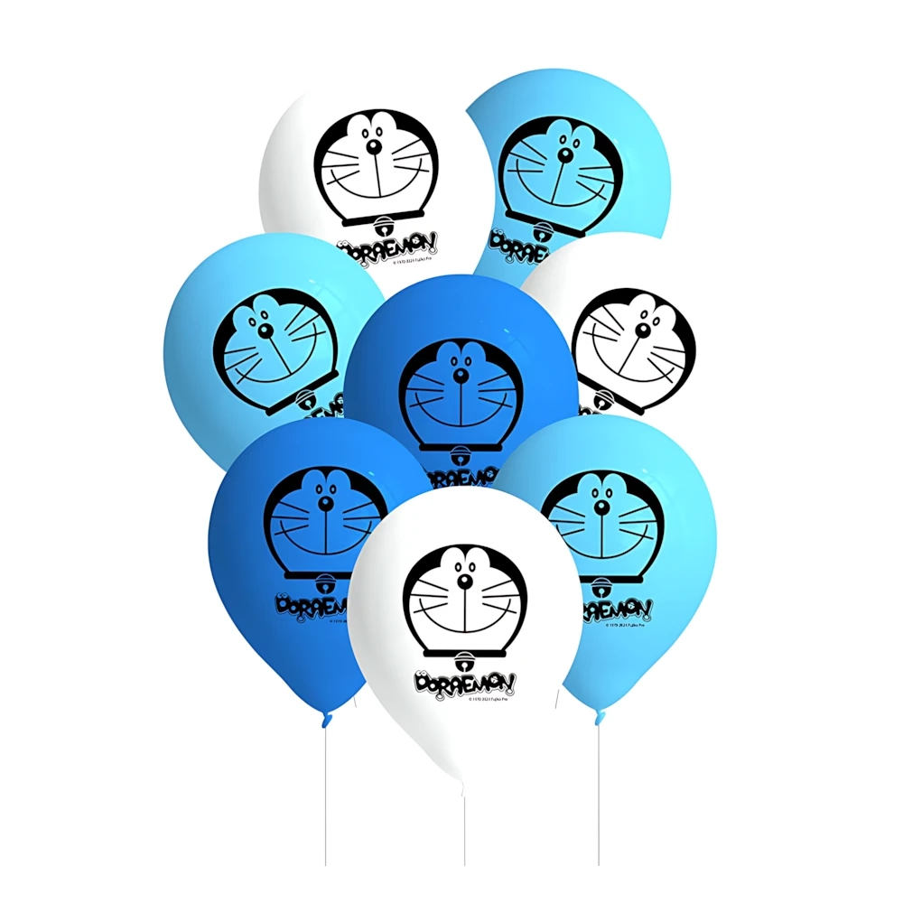 Palloncini Doraemon in lattice, confezione da 8pz.