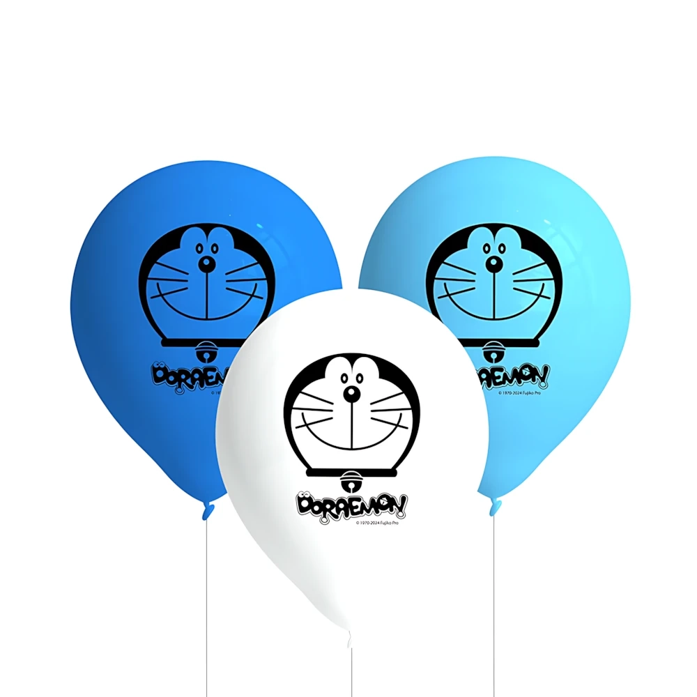 Palloncini Doraemon in lattice, confezione da 8pz.