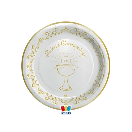 Piatti Prima Comunione Piccoli 18cm , 8pz.