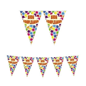 Festone Buon Compleanno Stardust, 1pz.
