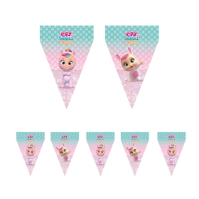 Festone bandierine Cry Babies – 9 bandierine 20x30 cm, 3 metri