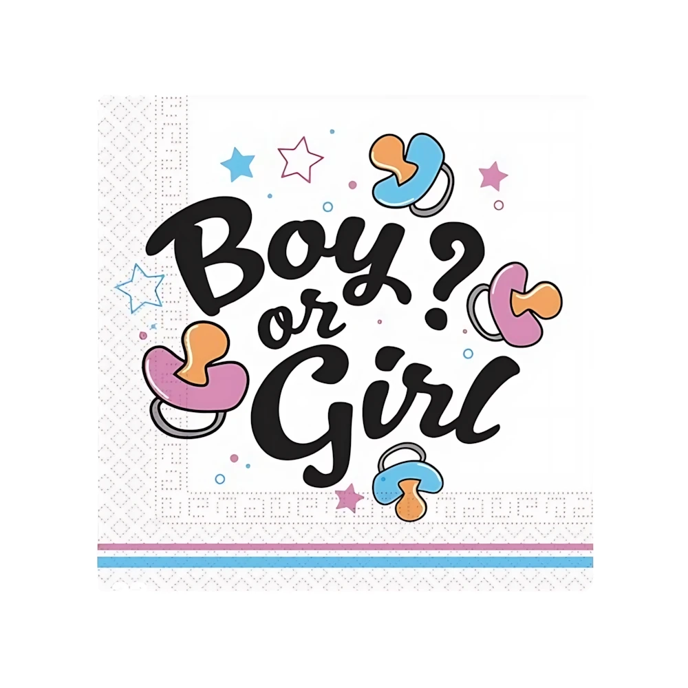 Tovaglioli Boy or Girl 33x33cm - 20pz