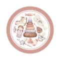 Piatti di Carta Nascita Bimba “Sweet Girl” 23cm ,8pz