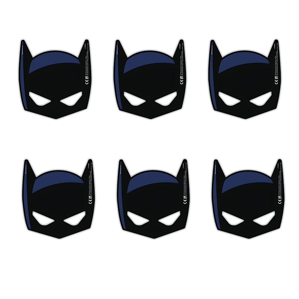 Mascherine - Batman in cartoncino, 6pz