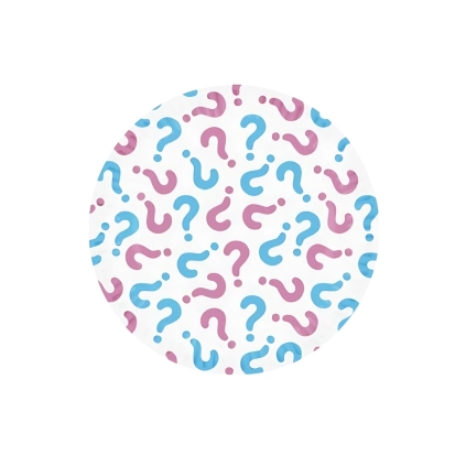 Piatti di Carta Piccoli “Boy or Girl?” 18cm ,8pz