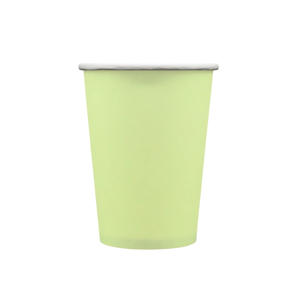 Bicchiere in carta 250cc Verde mela – Confezione da 15 pezzi