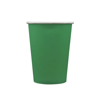 Bicchiere in carta 250cc Verde scuro – Confezione da 15 pezzi
