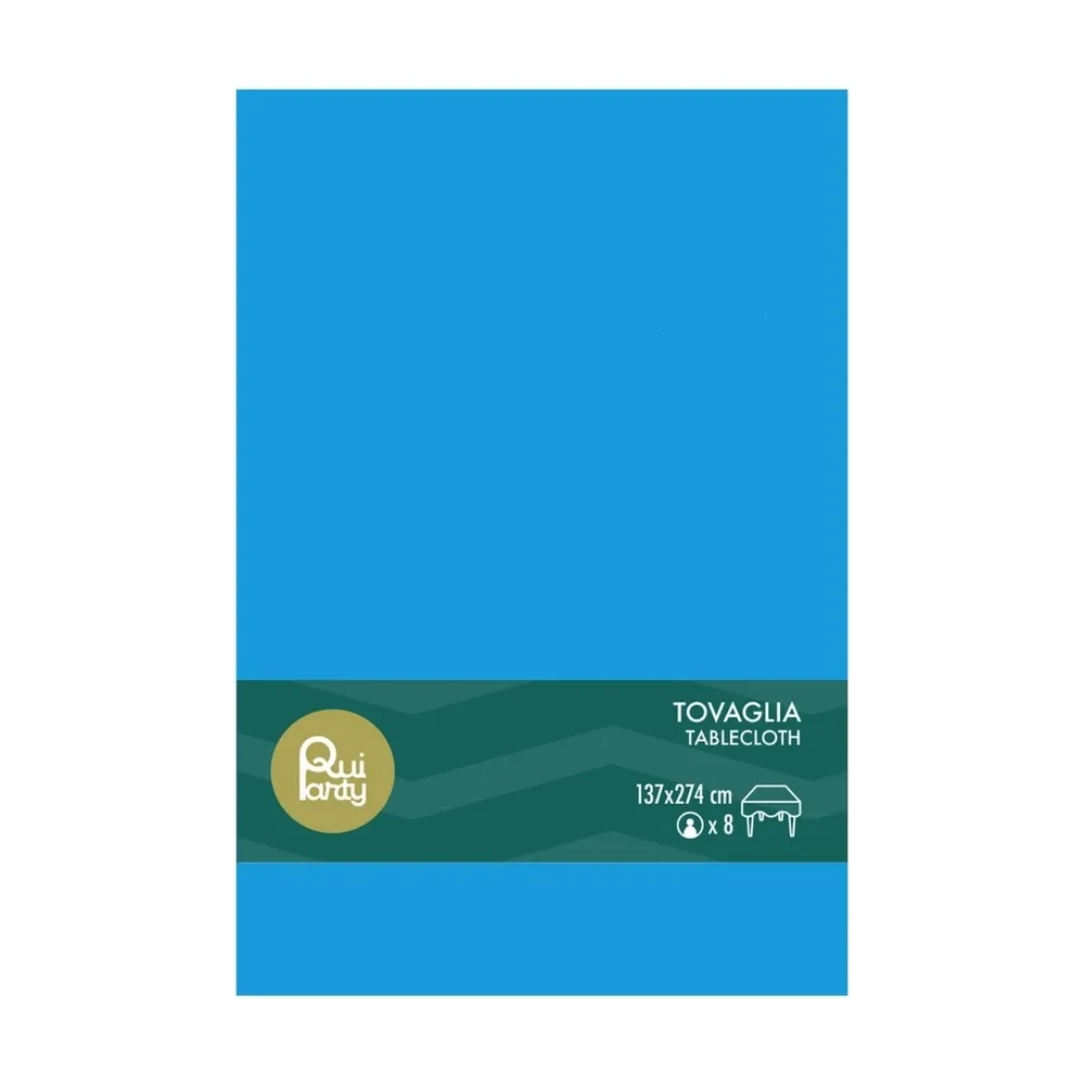Tovaglia in Plastica blu elettrico 137x274cm – monouso 1pz