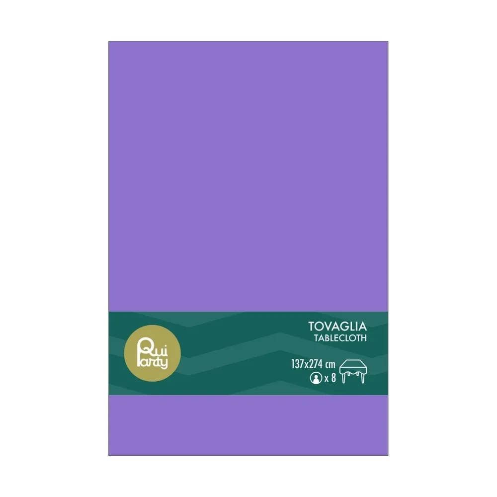Tovaglia in plastica 137x274cm Viola – monouso 1pz
