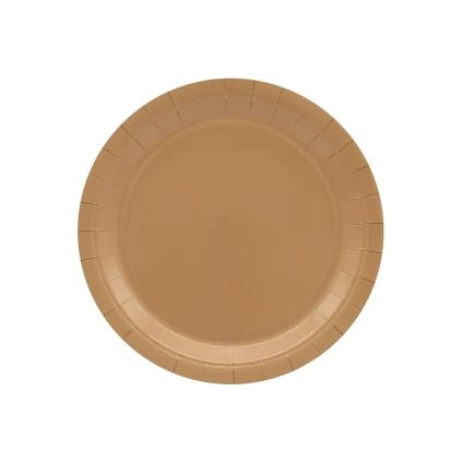 Piatto in carta 18cm Moka – Confezione da 15 pezzi