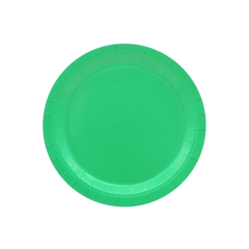 Piatto in carta 18cm Verde – Confezione da 15 pezzi