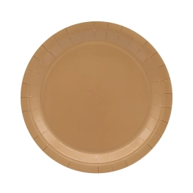 Piatto in carta 24cm Moka – Confezione da 15 pezzi