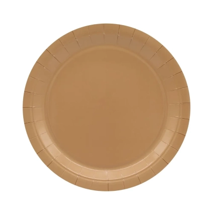 Piatto in carta 24cm Moka – Confezione da 15 pezzi