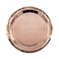 Piatti in carta 24cm Rosa gold metal – Confezione da 15 pezzi