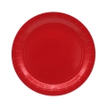 Piatti in carta 24cm Rosso scuro – Confezione da 15 pezzi