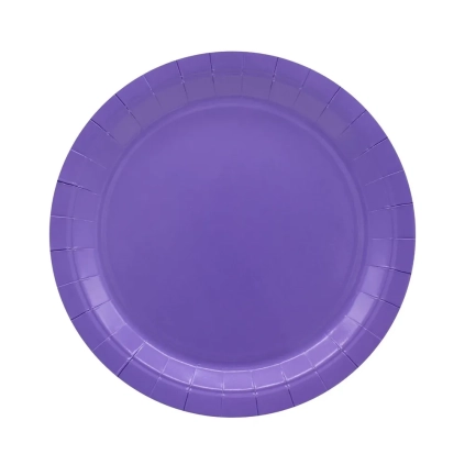 Piatto in carta 24cm Viola – Confezione da 15 pezzi