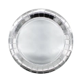 Piatti in carta 24cm Argento metal – Confezione da 15 pezzi
