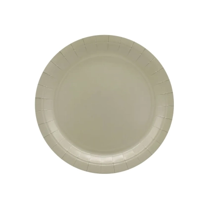 Piatti in carta Tortora 18cm – Confezione da 15 pezzi