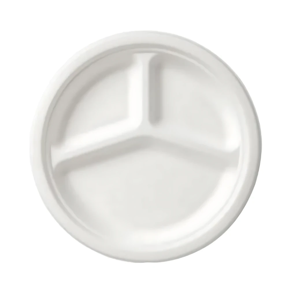 Piatto Catering Classic Tris, a tre comparti 26cm, 50pz