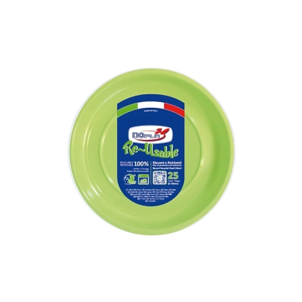 Piatti Frutta Verde Acido 17cm, 25pz.